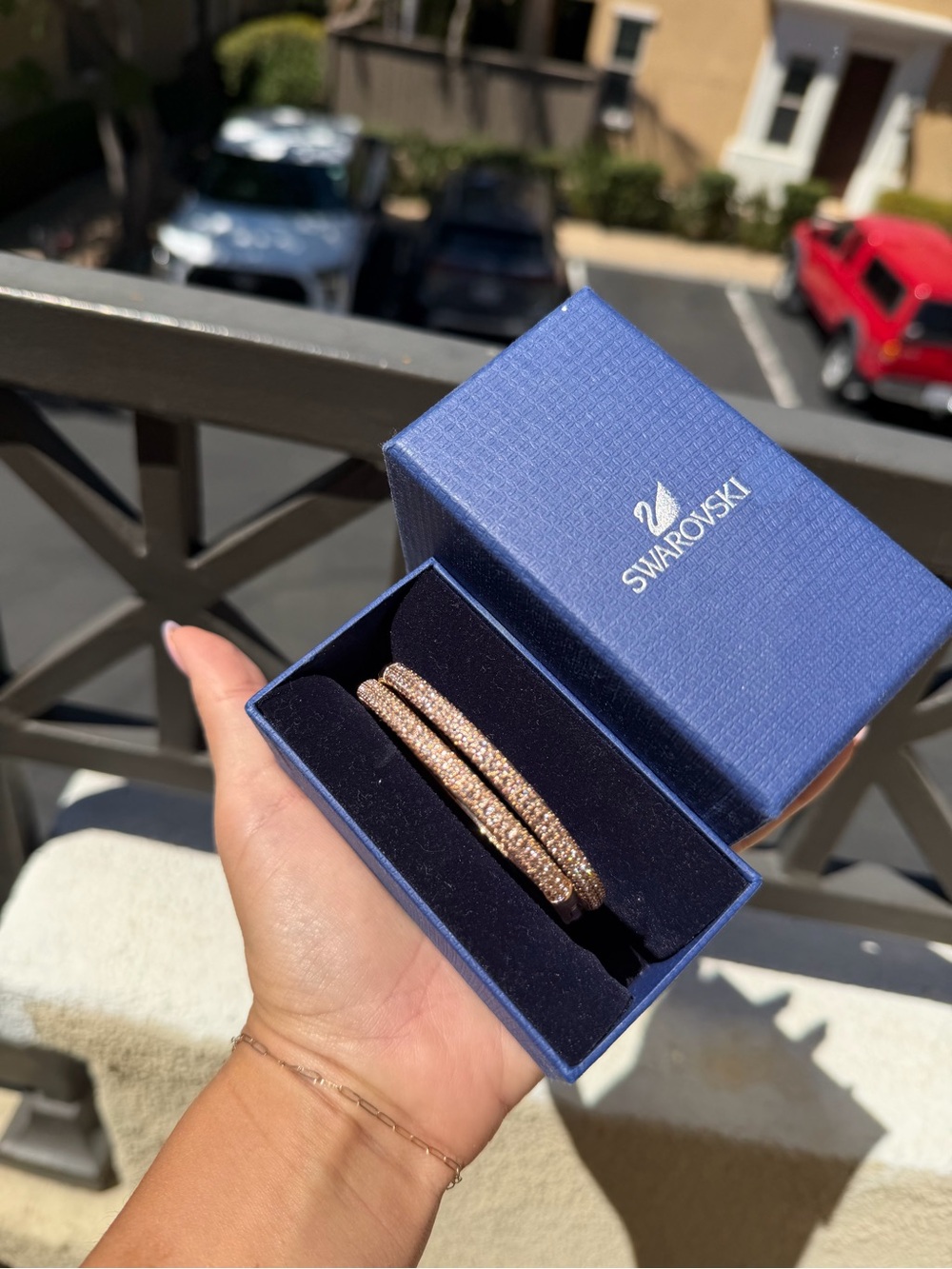 Swarovski Sublima Rose Gold Pavé Bracelet with White Crystals - Picture 3 of 3